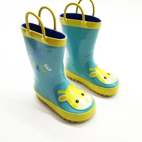 迪鲁奥diluao童大童卡通雨靴宝宝水鞋儿童雨鞋中筒小童胶鞋套鞋女童