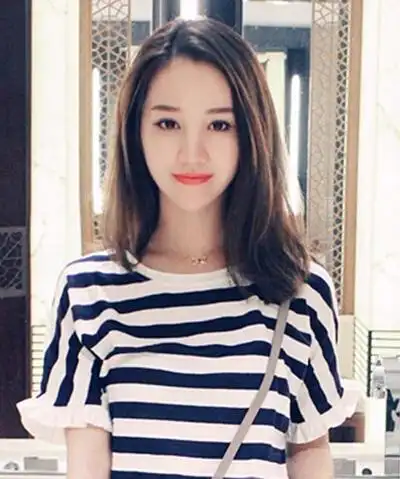 适合年轻女生的韩式中长发,中长发图片,发型图片