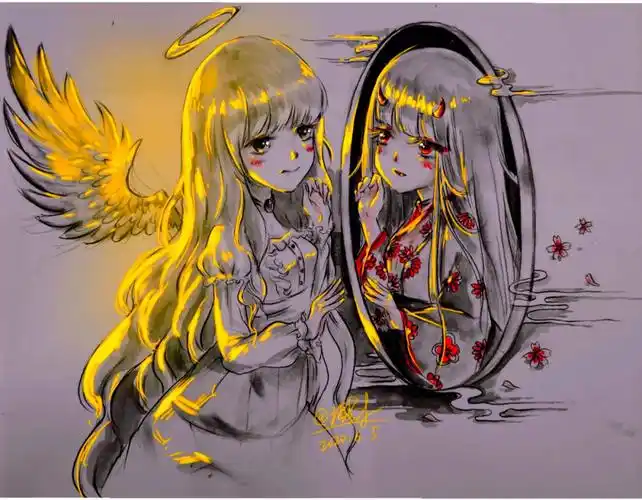 天使与恶魔发光版本步骤图