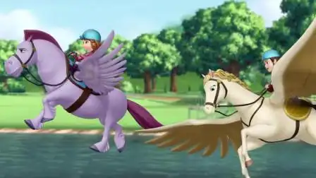 小公主苏菲亚:飞马比赛开始了,苏菲亚是最后一名,能赢比赛吗?