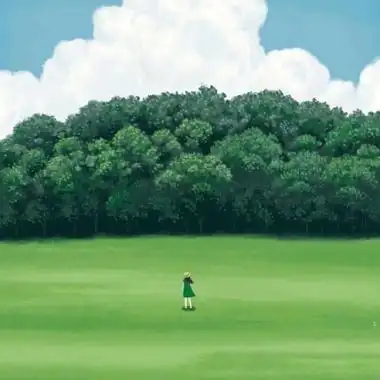 插画手绘小清新风景头像