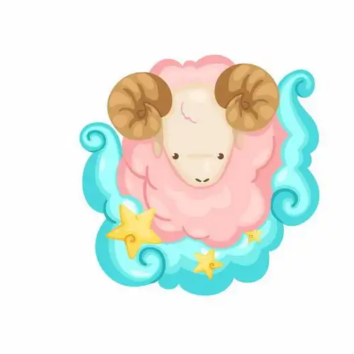 卡通漫画十二星座之白羊座png图片免抠矢量素材