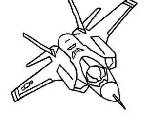 f35闪电隐身战机图片_简笔画图片_少儿图库_儿童资源网