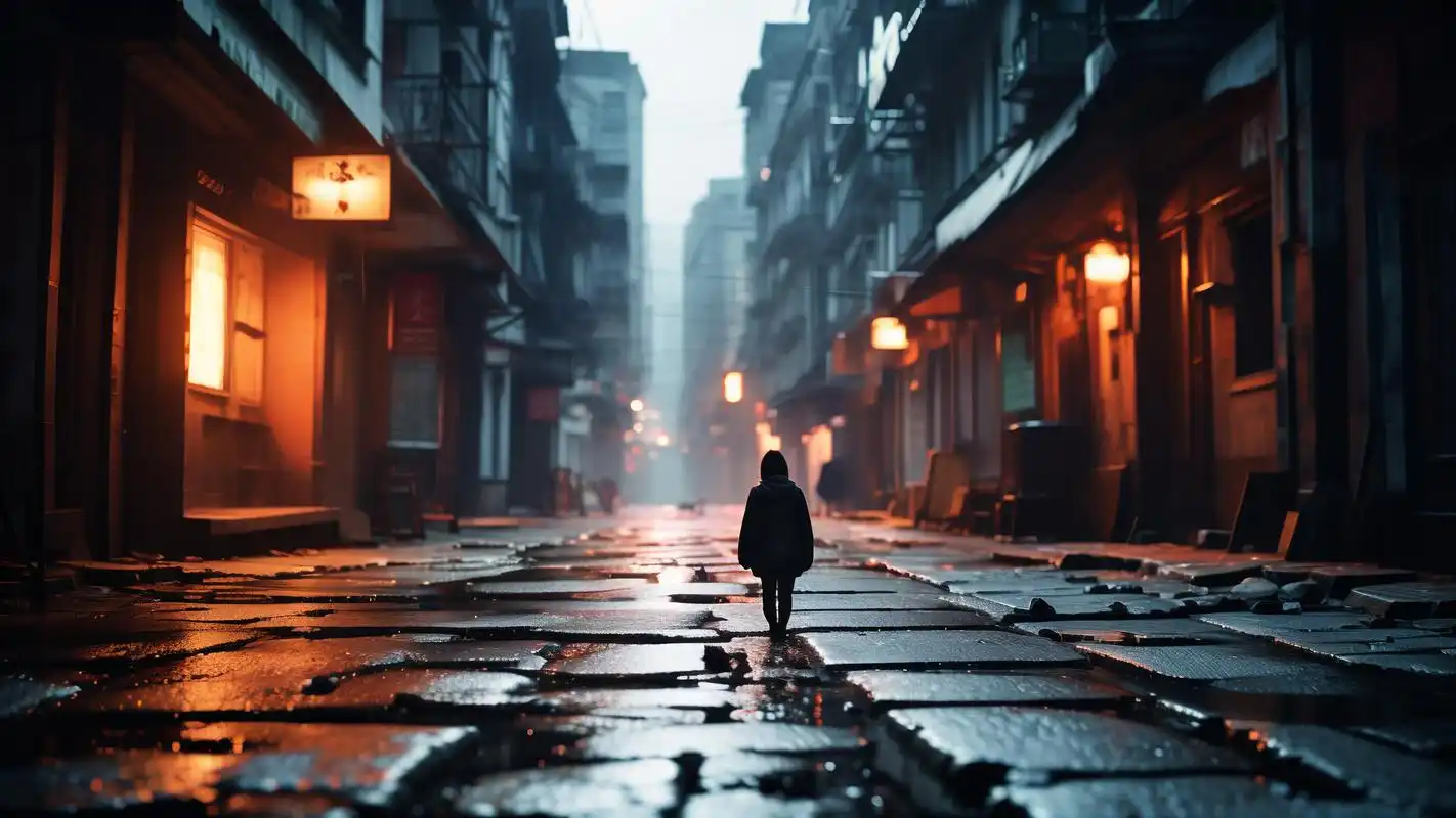 孤独背影,街景壁纸,伤感氛围拉满91