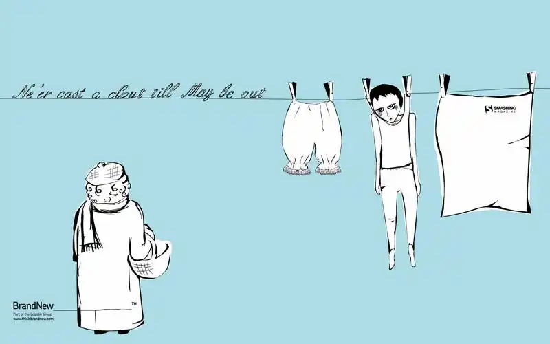 壁纸,非主流,晾衣绳,卡通