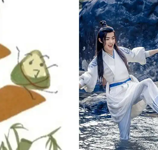 肖战画的端午粽子