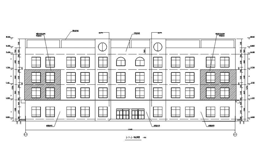 教学楼建筑立面图