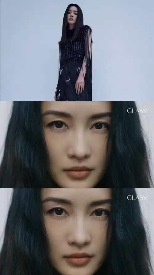 李沁的发量##李沁最新大片姿势