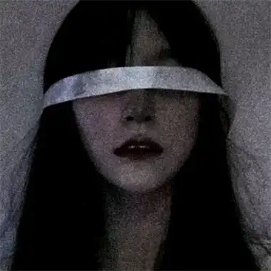 黑白丧系女头真人图片高清优质伤感真人女头