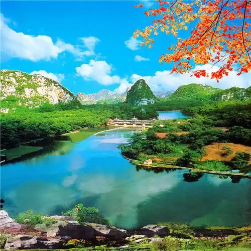 抖音直播背景墙yy主播直播背景布快手才艺表演背景墙3d风景外景山水网