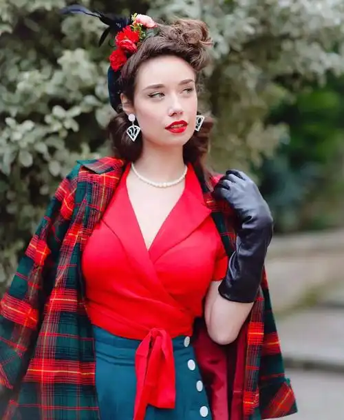 欧式复古发型女高清大图,欧美图片,发型图片