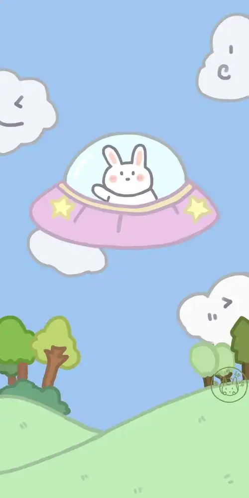 少女心壁纸 - cr:@星河甜饼 插画 素材 ins 韩系 可爱 简约 手绘 动漫