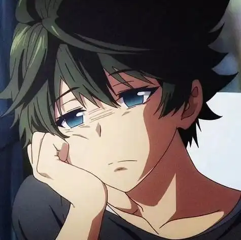 男生头朝左的动漫头像