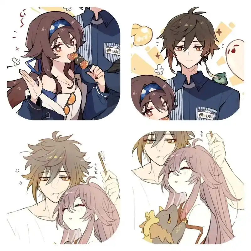 优质头像 #原神头像 #胡桃 #钟离 - 抖音