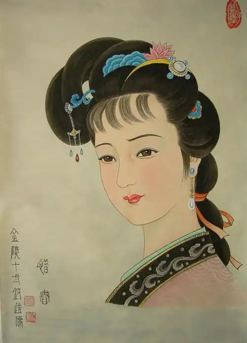 吴良柱,别名张苏,一九五二年生,祖籍安徽,著名工笔人物画家,国有画院