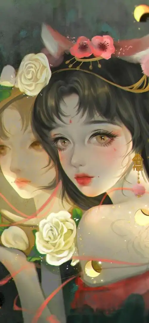 古风美女手绘插画,古风美女手绘插画图片(若有诗书藏于心)