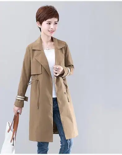 风衣外套女装中长款春秋时尚百搭