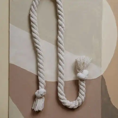 hegaly一条棉麻绳子窗帘系带粗细装饰束带文艺窗帘绑带