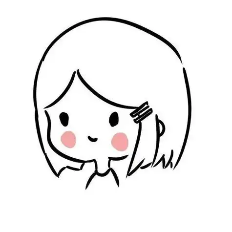 两个女孩简笔画卡通