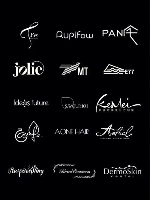 英文字体设计logo丨简约系字母logo标志设计