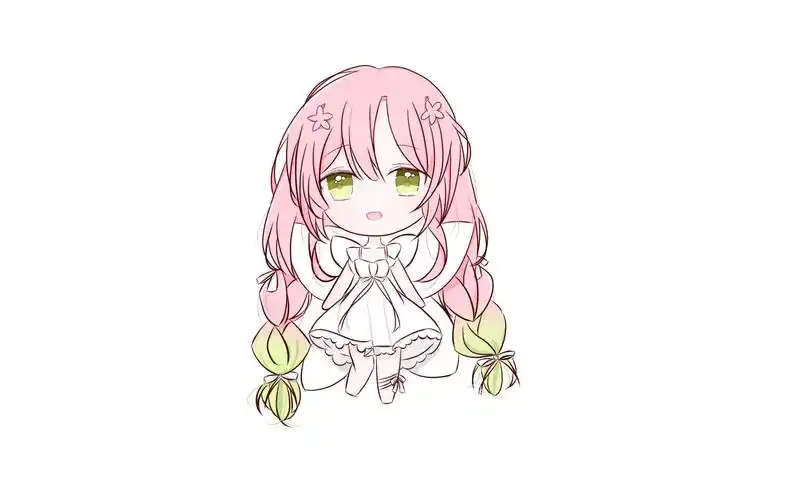 sai临摹练习 鬼灭之刃 q版 甘露寺蜜璃