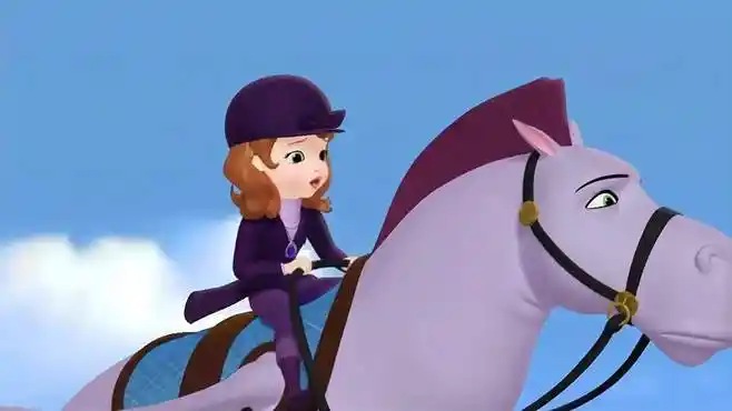 小公主苏菲亚:苏菲亚公主骑着飞马,带着喷火龙,到处找幸运草-母婴亲子
