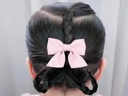 上学这样扎#儿童编发 #扎发教程 #短发宝宝编发 #编发教程 #上学发型