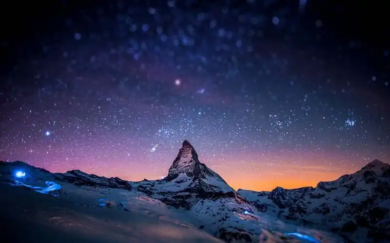 首页 桌面壁纸 风景壁纸 夜晚星空唯美高清图片桌面壁纸 1920_1200