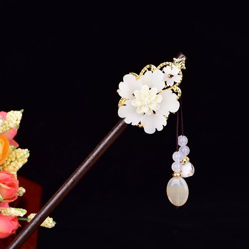 古装古代发簪宫廷盘发簪子发钗古风头饰女民族风饰品汉服配饰