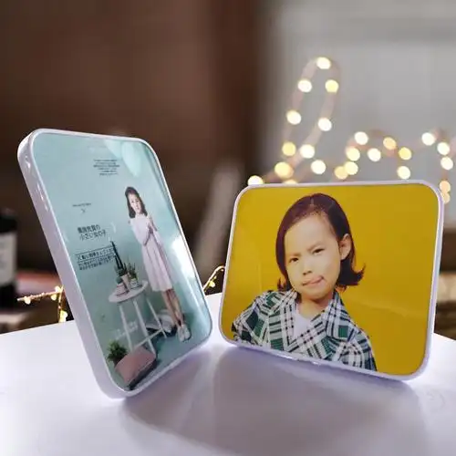 制作宝宝婚纱照片拉米娜水晶木版画摆台影楼相片冲印相框定制摆台