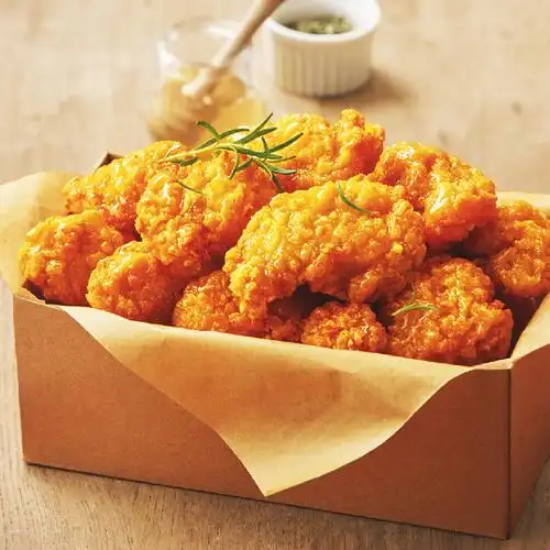 58元,韩式炸鸡500g*2盒 酱120g*3袋】希杰必品阁韩式炸鸡,无骨鸡腿肉