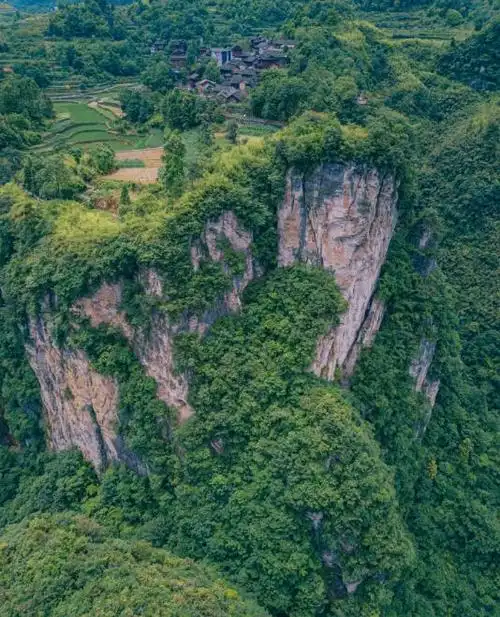大山深处世外桃源图片,大山深处美景真实照片