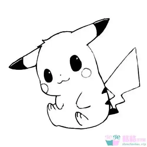 皮卡丘简笔画简单又可爱皮卡丘简笔画可爱