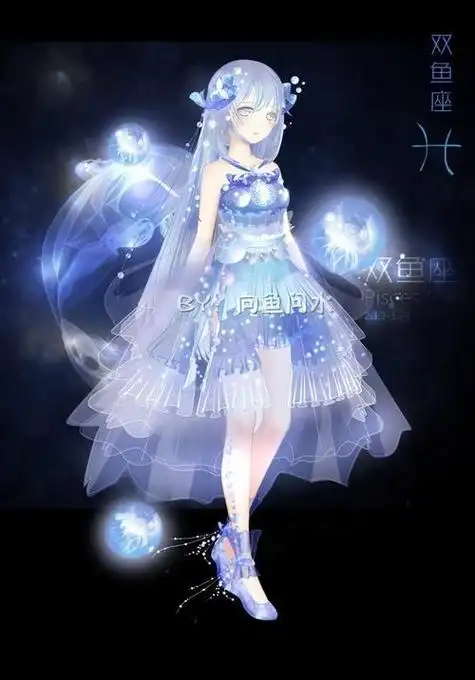 十二星座公主卡通简笔画奇迹暖暖 简笔画图片大全-蒲城教育文学网