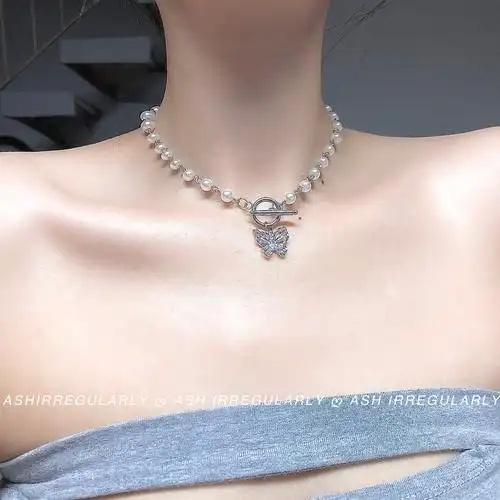 日韩项圈锁骨项链简约ins锆石冷淡甜酷颈链项链