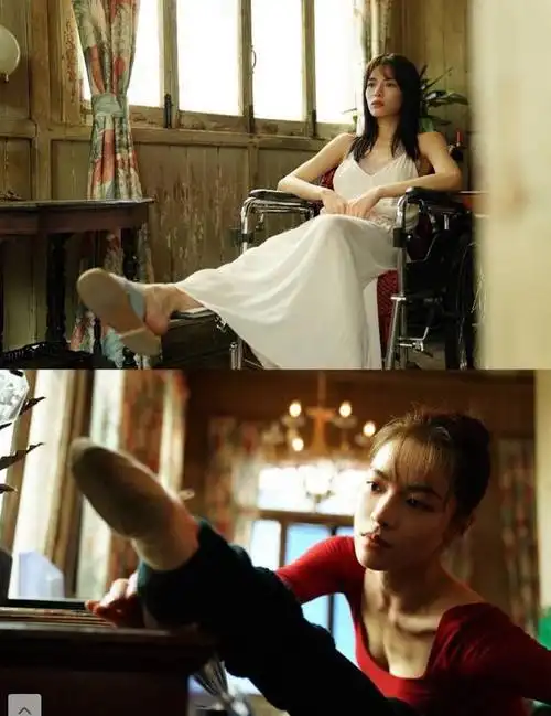 钟楚曦荞麦疯长美图流出穿绿色露背裙这张真复古女王