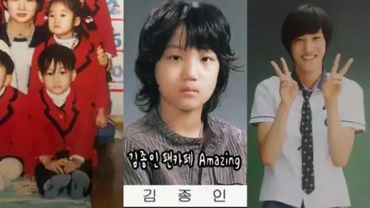 韩国女星申敏儿在社交网站上公开了童年的老照片和刚出道时的旧照,令