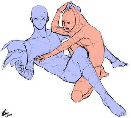 双人互动姿势参考