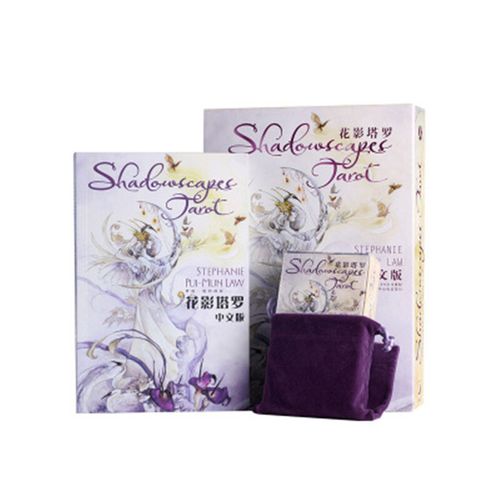 紫湖 塔罗牌全套含收纳袋桌布教程说明书可塑封桌游卡牌 花影塔罗牌