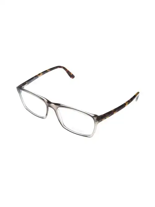 透明灰框方款中性光学眼镜