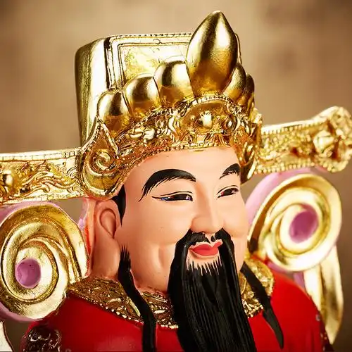 慈缘阁树脂比干文财神爷佛像招财摆件客厅办公室开业摆件