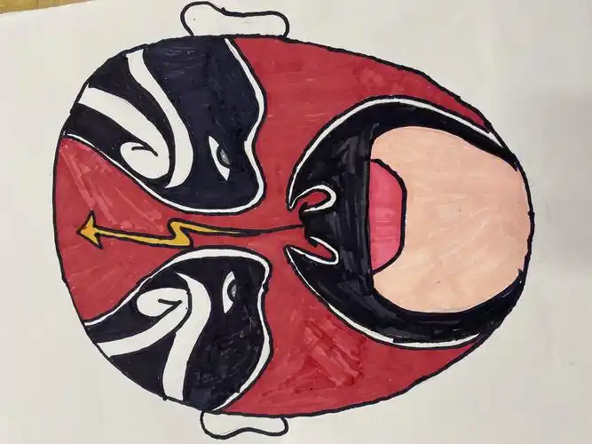 五年二班京剧脸谱作品展