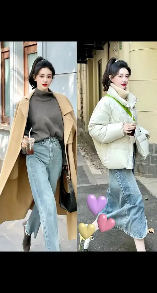 美女的穿搭风格很爱也很喜欢,重要是会搭配.喜欢就会热爱!#入 - 抖音