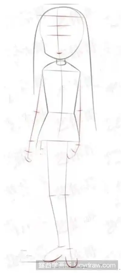 漫画教程:教你画学生少女