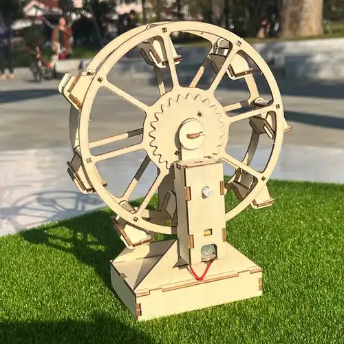 科学手工儿童科技制作实验小发明初中生diy中学生玩具摩天轮模型
