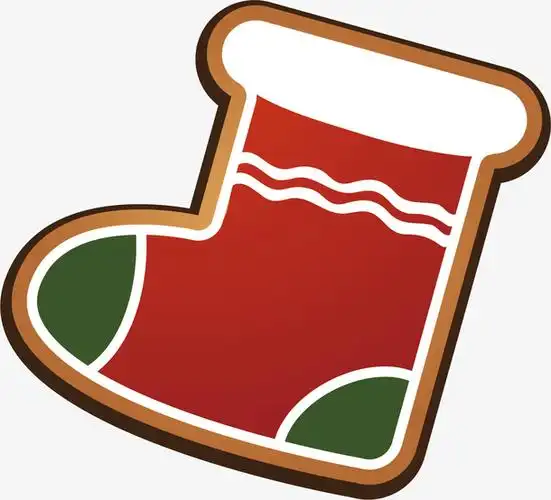 矢量图红色圣诞靴子