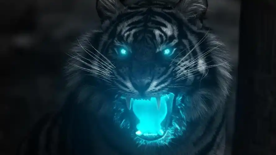 老虎,发光,幻想,图片 - 真棒壁纸