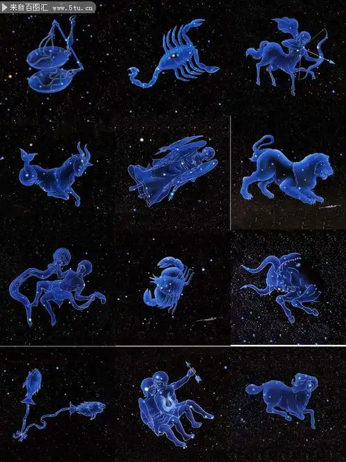 深蓝星空浪漫12星座