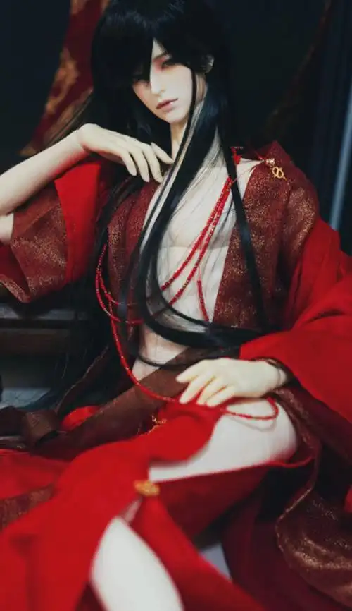 妖娆男子古风矢量图