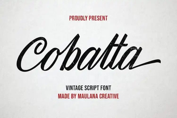 花体英文字体下载 cobalta 创意设计个性衬线手写字母